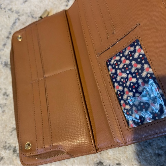 *sold* Tory Burch camel brown wallet - Picture 3 of 7